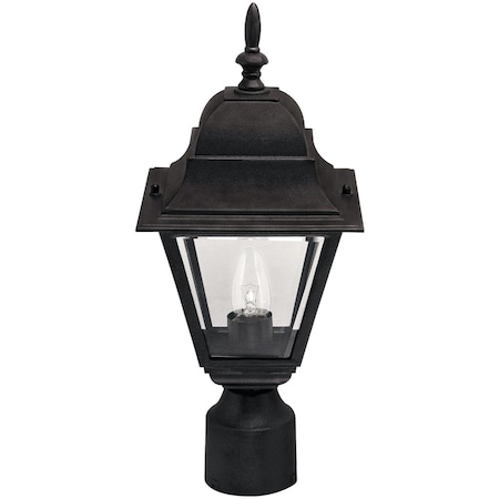 Home Impressions Black Incandescent Post Light Fixture IOL13BK